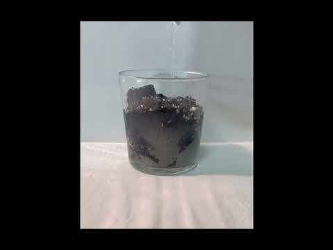 Vídeo del proceso de absorción de los polímeros superabsorbentes
